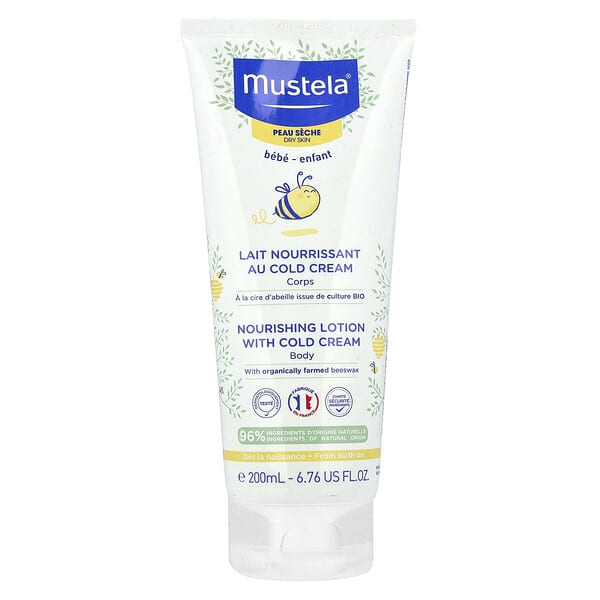Mustela, 너리싱 바디 로션, 콜드 크림 함유, 200ml(6.76fl oz)