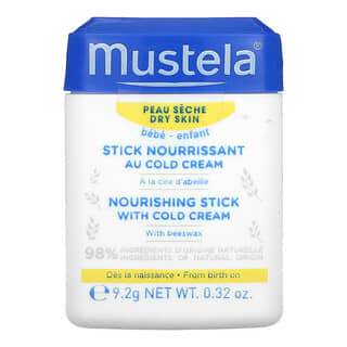 Mustela, 유아용, 콜드 크림이 함유된 영양 스틱, 9.2g(0.32oz)