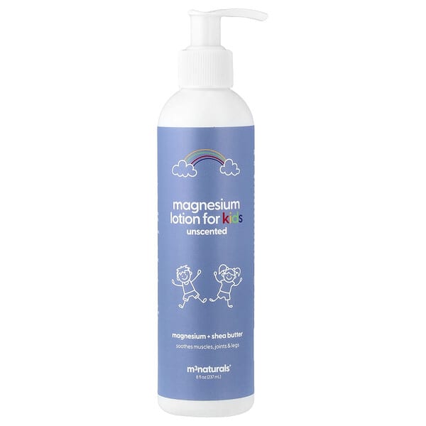 M3, 어린이용 마그네슘 로션, 무향, 237ml(8fl oz)