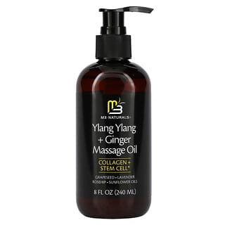 M3 Naturals, Ylang Ylang + Ginger Massage Oil, 8 fl oz (240 ml)
