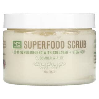 M3 Naturals, Superfood Scrub, Cucumber & Aloe, 12 oz (340 g)