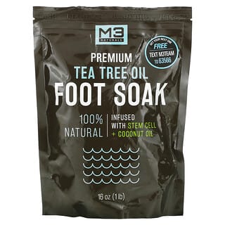M3 Naturals, Премиальное средство для замачивания ног с маслом чайного дерева, 1 фунт (16 унций)