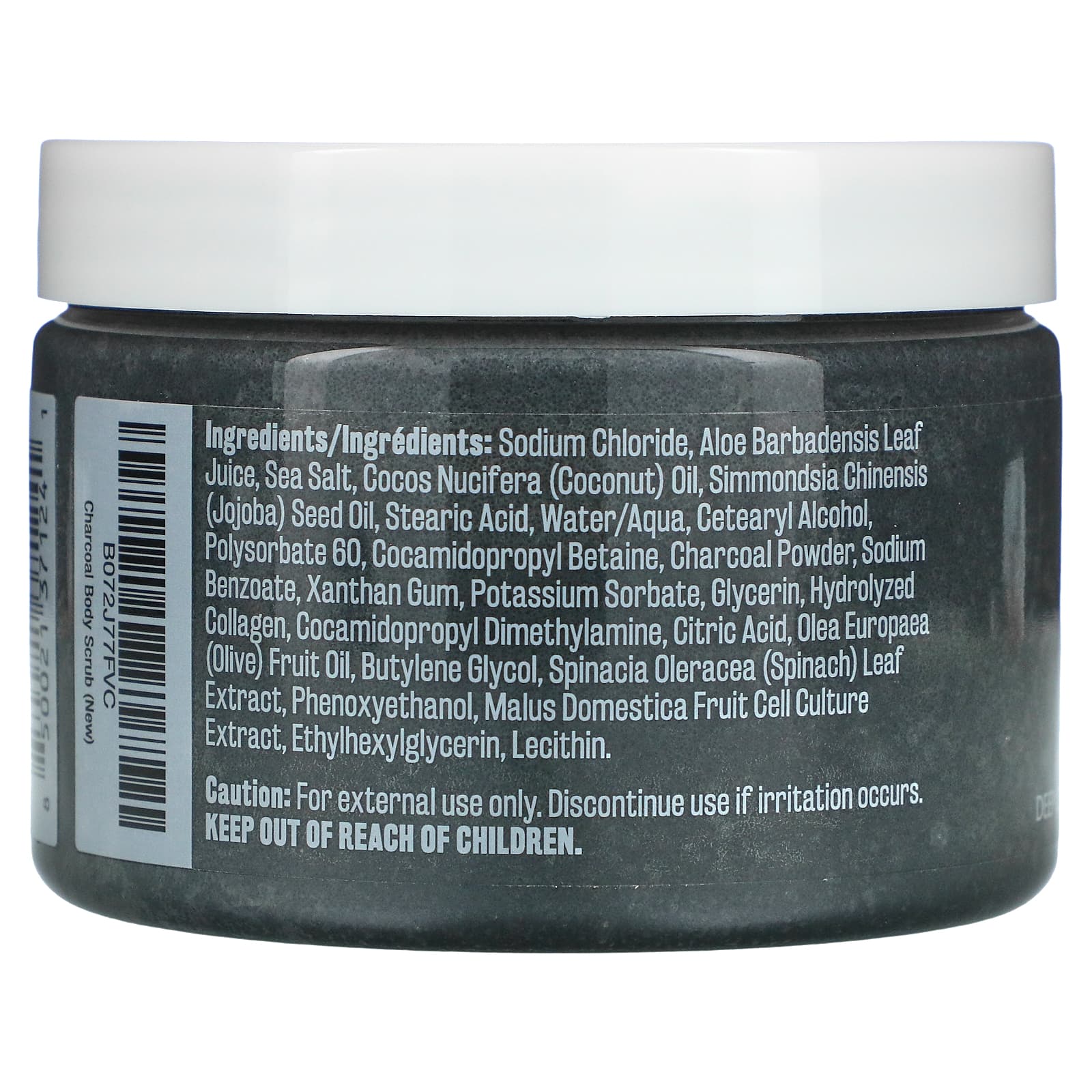 M3 Naturals, Charcoal Scrub, 12 oz (340 g)