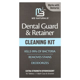 M3 Naturals, Kit de limpieza para protectores dentales y retenedores, 1 kit