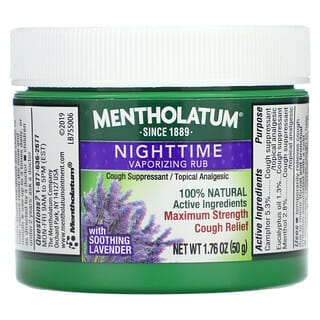 Mentholatum, Esfregaço por Vaporização Noturna, 50 g (1,76 oz)