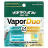 Vapor Duo, Aromathérapie 2 en 1, au menthol naturel et à l'eucalyptus, Rub, 1,2 ml, Inhalateur, 0,8 ml