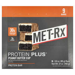 Protein Plus® Bar, Peanut Butter Cup, 9 Bars, 3 oz (85 g) Each