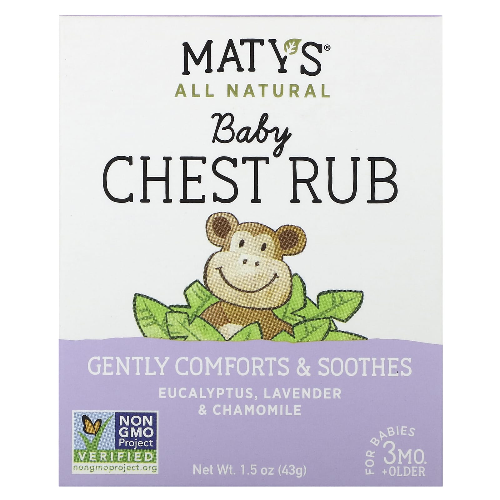 Maty's, Baby Chest Rub, Eucalyptus, Lavender & Chamomile, Babies 3