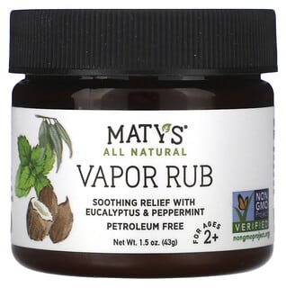 Maty's, Vapor Rub, Idades 2+, 43 g (1,5 oz)