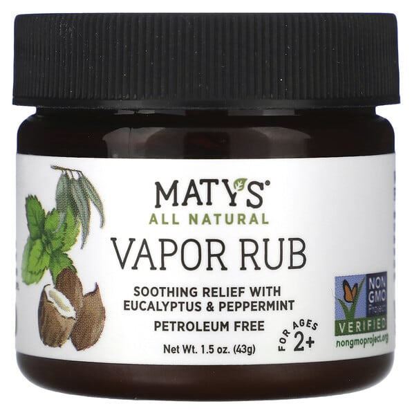 Maty's, Vapor Rub, Ages 2+, 1.5 oz (43 g)