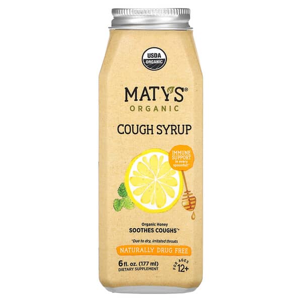 Maty's, Organic Cough Syrup, Ages 12+, 6 fl oz (177 ml)