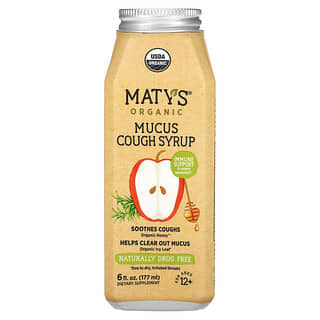 Maty's, Органический сироп от кашля, отхаркивающий, для детей от 12 лет, 177 мл (6 жидк. унций)