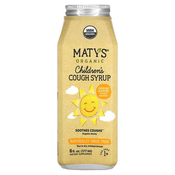 Maty's, Organic Children's Cough Syrup, Ages 1+, 6 fl oz (177 ml)