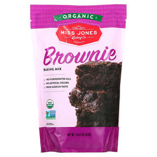 Miss Jones Baking Co, Органическая смесь для выпечки, шоколадный брауни, 416 г (14,67 унции)