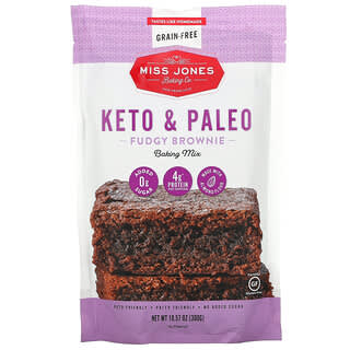 Miss Jones Baking Co, Keto & Paleo Fudgy Brownie Baking Mix, 10.57 oz (300 g)