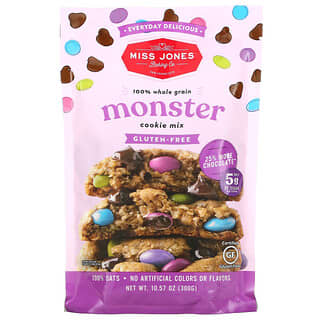 Miss Jones Baking Co, Смесь из 100% цельнозернового печенья Monster, 300 г (10,57 унции)