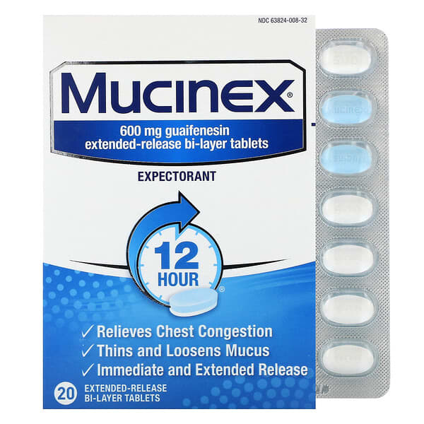 Mucinex Mucinex 20 Extended Release Bi Layer Tablets   11 