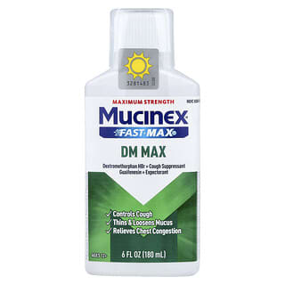 Mucinex, Fast-Max DM Max, Maximum Strength, For Ages 12+, 6 fl oz (180 ml)