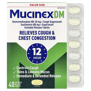 Mucinex DM, 40 Extended-Release Bi-Layer Tablets