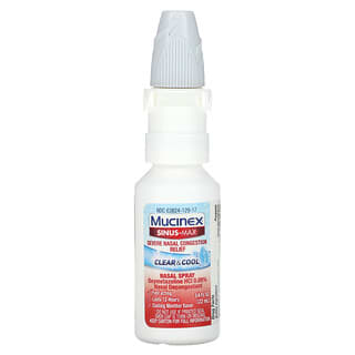 Mucinex, Sinus-Max, Severe Nasal Congestion Relief, Clear & Cool, 0.75 fl oz (22 ml)