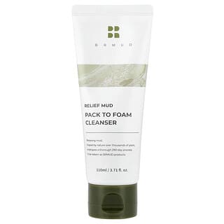 BRMUD, Relief Mud Pack To Foam Cleanser, 3.71 fl oz (110 ml)