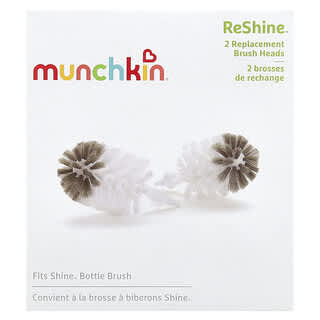 Munchkin, ReShine™, Replacement Brush Heads, 2 Pack