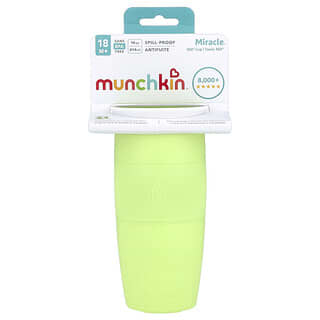 Munchkin, Vaso Miracle® 360°, Bebés de 18 meses en adelante, Verde claro, 414 ml (14 oz)