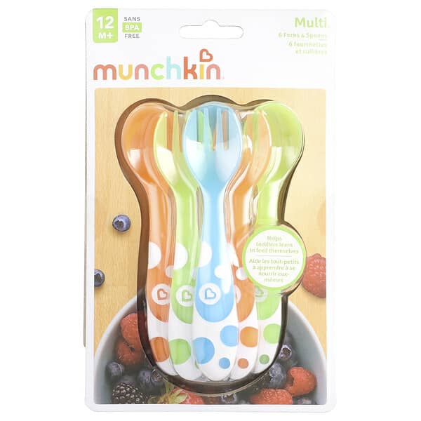 Munchkin, Multi™, Garpu & Sudu, 12 Bulan+, 6 Kiraan