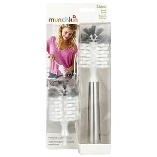 Munchkin, Shine™, Premium Stainless Steel, Bottle Brush, 3 Piece Set