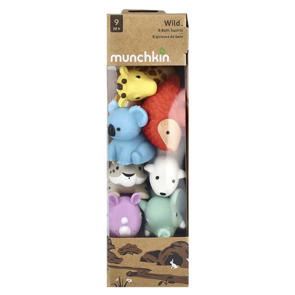 Munchkin, Wild™, 목욕용 분유, 9개월 이상, 8개입