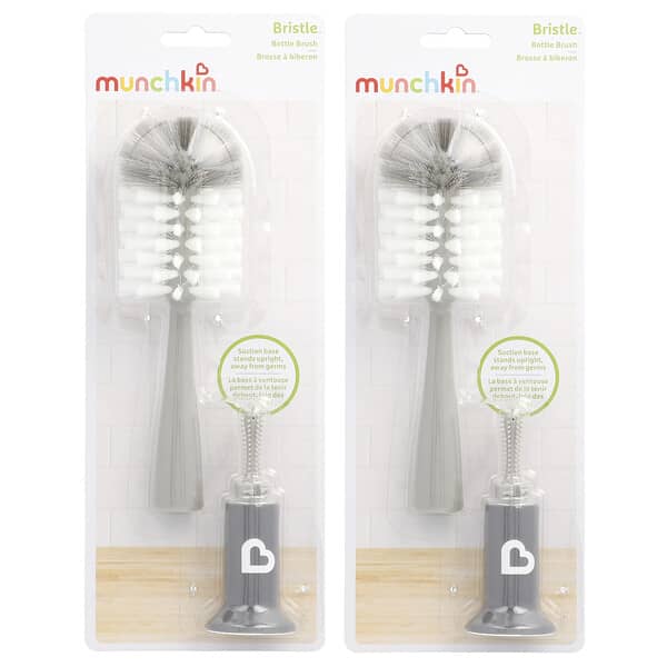 Munchkin, Berus Botol Bristle™, Kelabu, 2 Kiraan