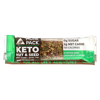 Munk Pack, Keto Nut & Seed Bar, Pumpkin Seed Cinnamon Almond, 1.23 oz (35 g)