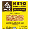 Keto Granola Bar, Peanut Butter, 4 Bars, 1.12 oz (32 g) Each