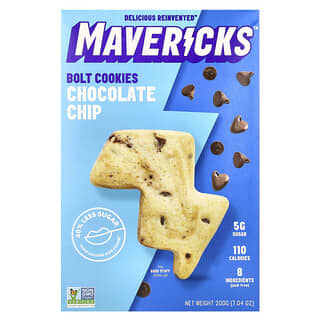 Mavericks, Болт печенья, с шоколадной крошкой, 200 г (7,04 унции)