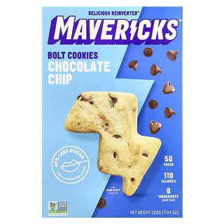 Mavericks, Bolt Cookies, Chocolate Chip, 7.04 oz (200 g)