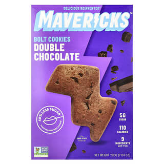 Mavericks, Bullet Cookies, Double Chocolate, Kekse mit doppelter Schokolade, 200 g (7,04 oz.)