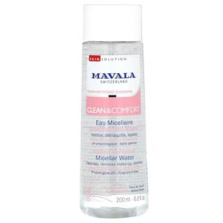 Mavala, Clean & Comfort, Água Micelar, Sem Perfume, 200 ml (6,8 fl oz)