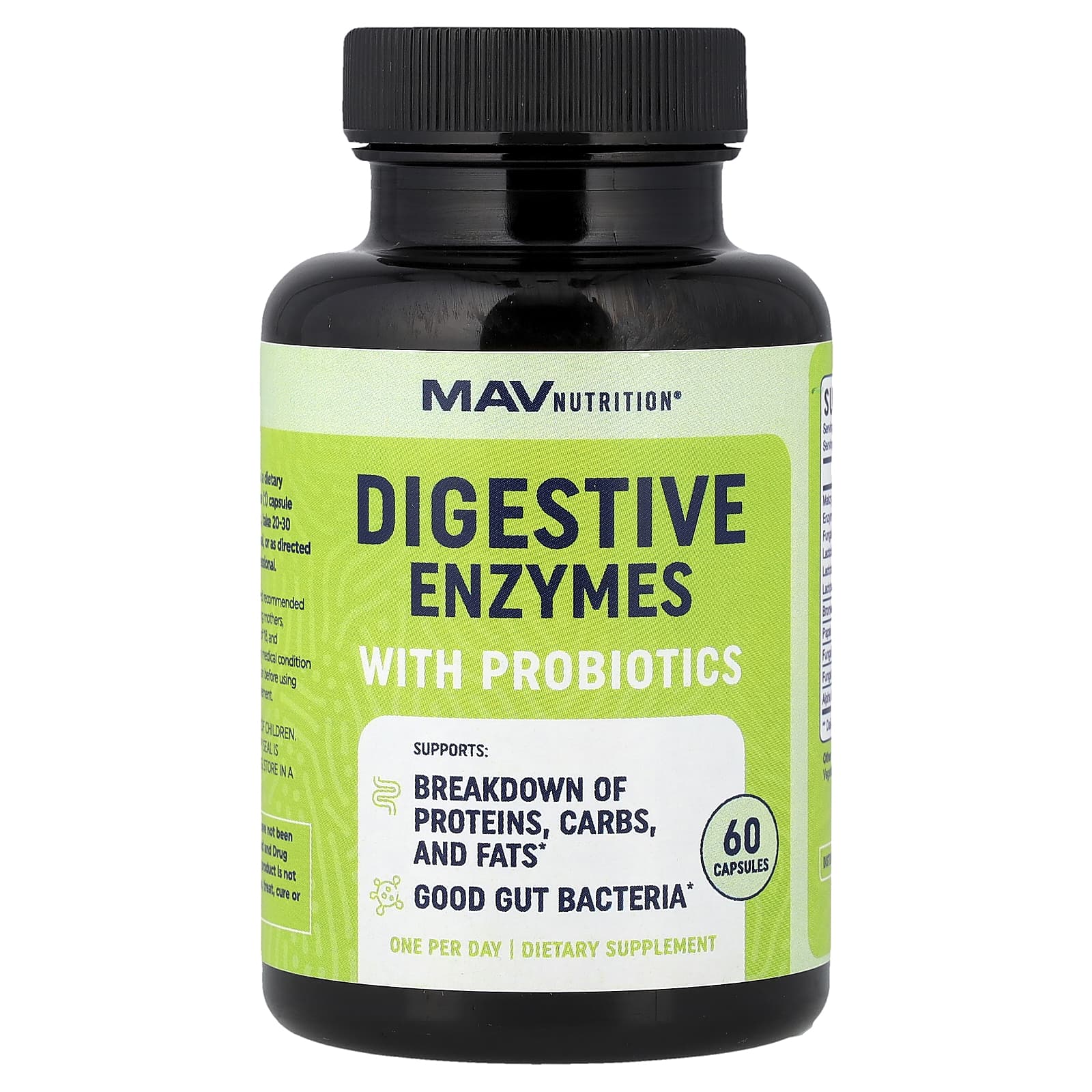 Digestive Enzymes、プロバイオティクス配合、60粒