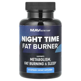 MAV Nutrition, Brûleur de graisses de nuit, 60 capsules