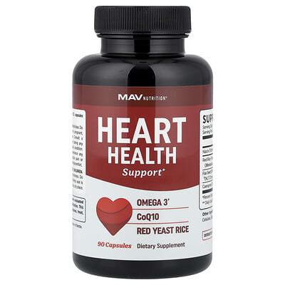 MAV Nutrition, Heart Health Help, 90 Capsules