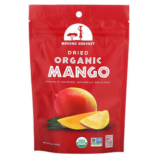 Mavuno Harvest, Mango orgánico deshidratado`` 56 g (2 oz)