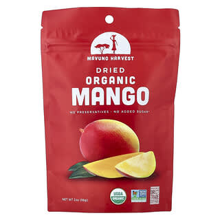 Mavuno Harvest, органическое сушеное манго, 56 г (2 унции)