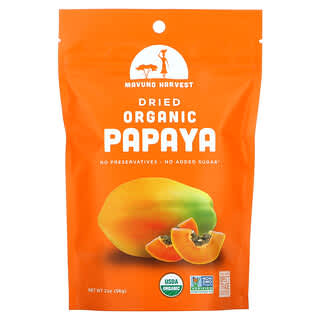 Mavuno Harvest, Organic Dried Papaya, 2 oz (56 g)