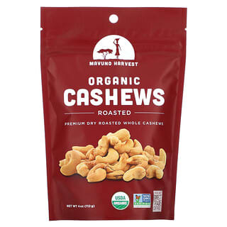 Mavuno Harvest, Organic Cashews, Roasted, 4 oz (112 g)