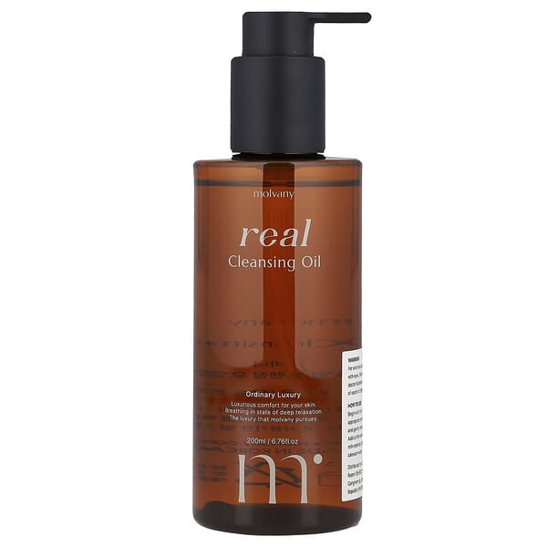 Molvany, 리얼, 클렌징 오일, 200ml(6.76fl oz)