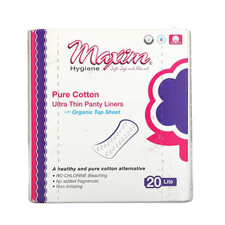 Maxim Hygiene Products, Чистый хлопок, ультратонкие ежедневные прокладки, облегченные, 20 прокладок  