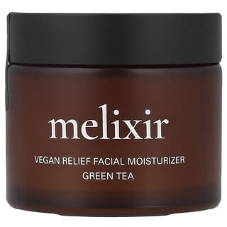 Melixir, 全素舒缓面部保湿霜 + 绿茶，2.7 液量盎司（80 毫升）