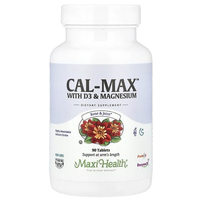 Maxi Health, Cal-Max™ with D3 and Magnesium, 90 Tablets