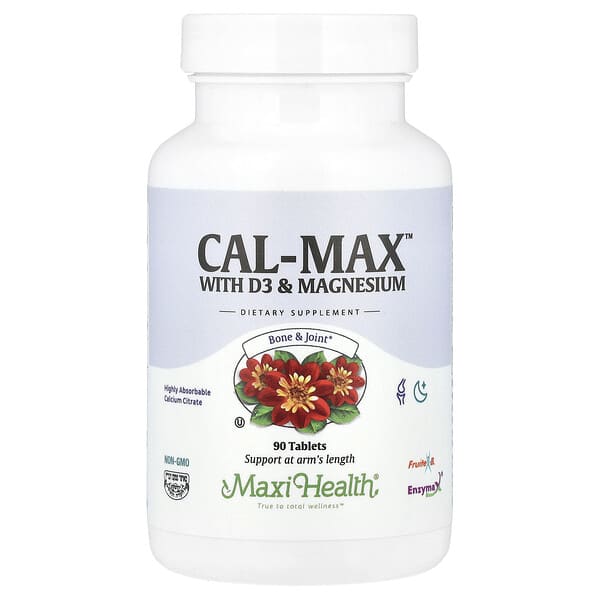 Maxi Health Cal-Max™ With D3 & Magnesium, 90 Tablets