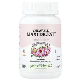 ماكسي هيلث‏, مضغ Maxi Digest ™ ، نكهة الفاكهة الطبيعية ، 90 قرصًا